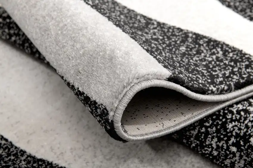 Gray Abstract Dhurrie Area Rug Photo 9