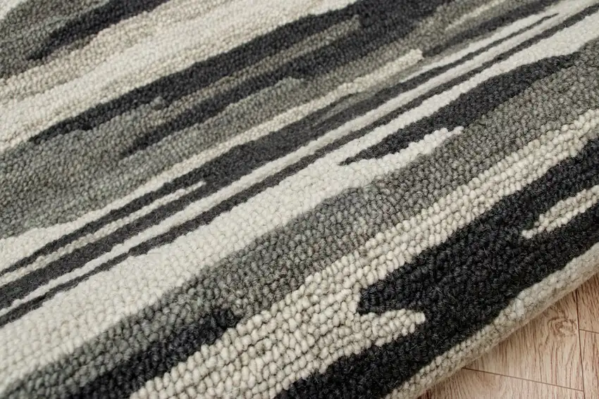 Black and Gray Camouflage Area Rug Photo 6