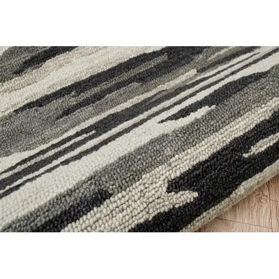 Black and Gray Camouflage Area Rug Photo 6