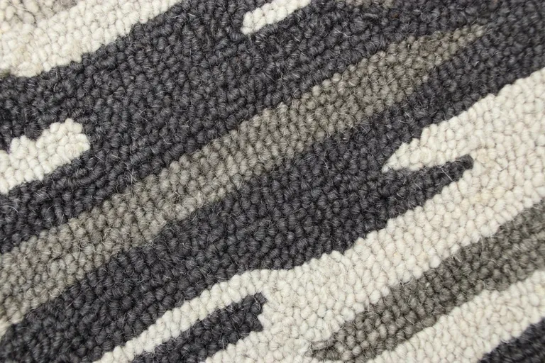 Black and Gray Camouflage Area Rug Photo 5