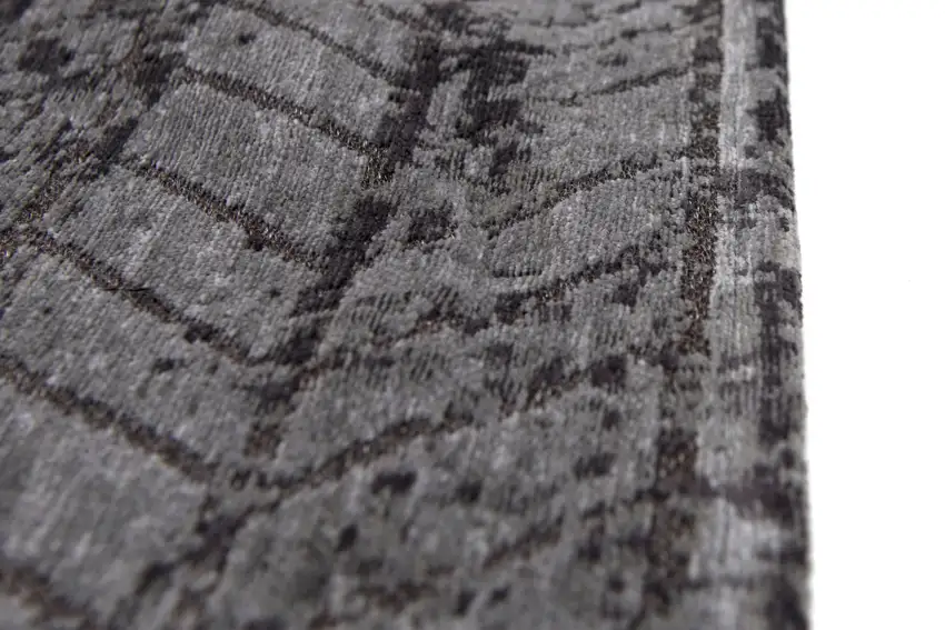 Black and Gray Chevron Non Skid Area Rug Photo 8