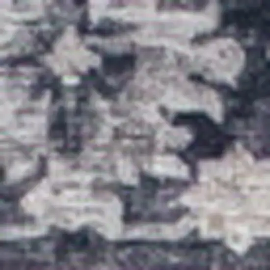 Black and Gray Oriental Area Rug Photo 3