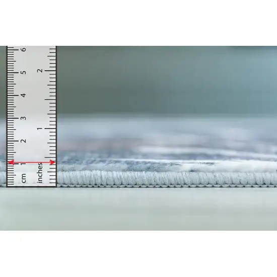 Black and Gray Oriental Area Rug Photo 8