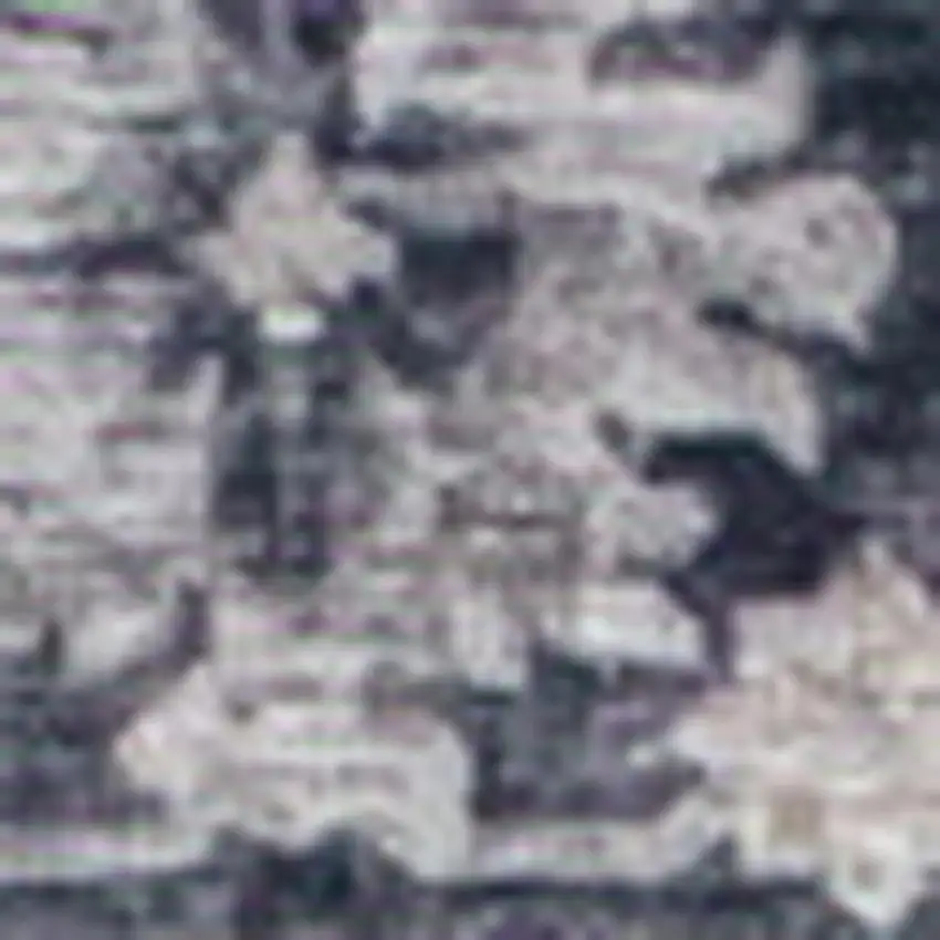 Black and Gray Oriental Area Rug Photo 3