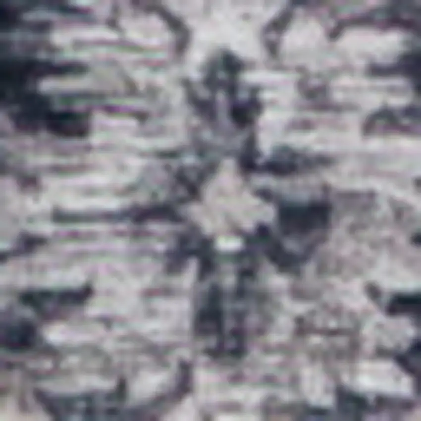 Black and Gray Oriental Area Rug Photo 3