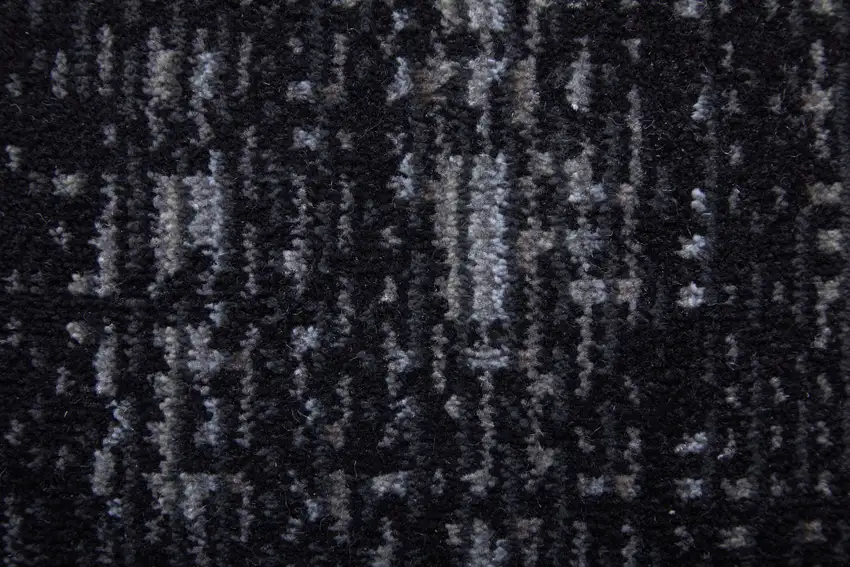 Black and Gray Power Loom Area Rug Photo 9
