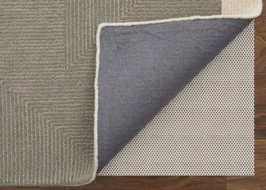 Black and Gray Wool Abstract Geometric Hand Tufted Area Rug Photo 8