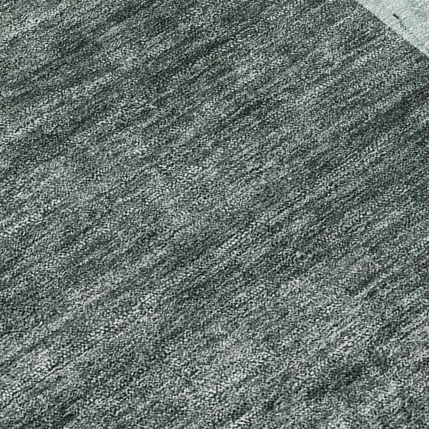 Black and Green Abstract Washable Indoor Outdoor Area Rug Photo 8