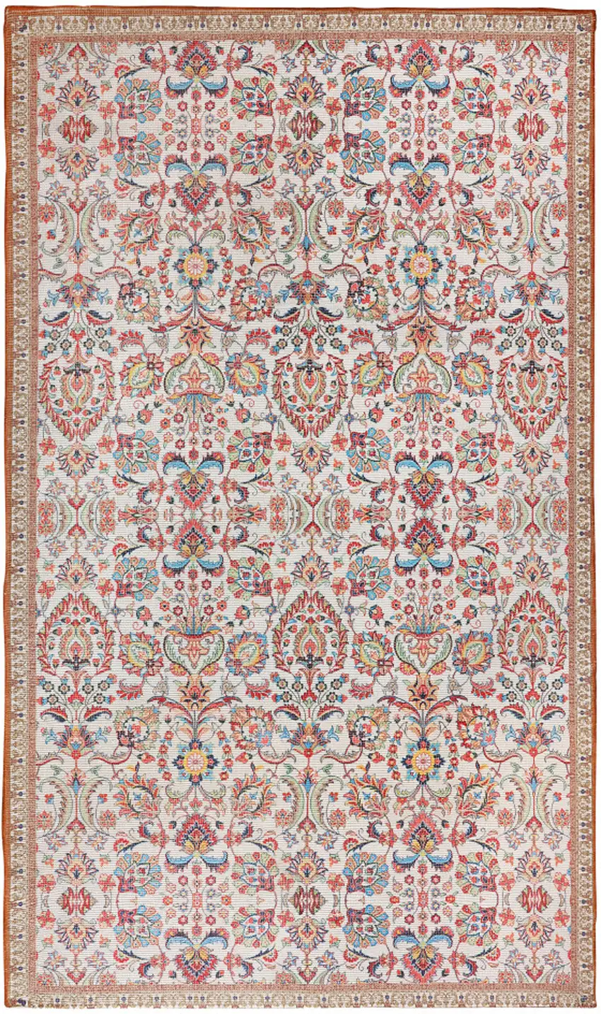 Black and Red Floral Handmade Indoor Outdoor Area Rug Photo 2