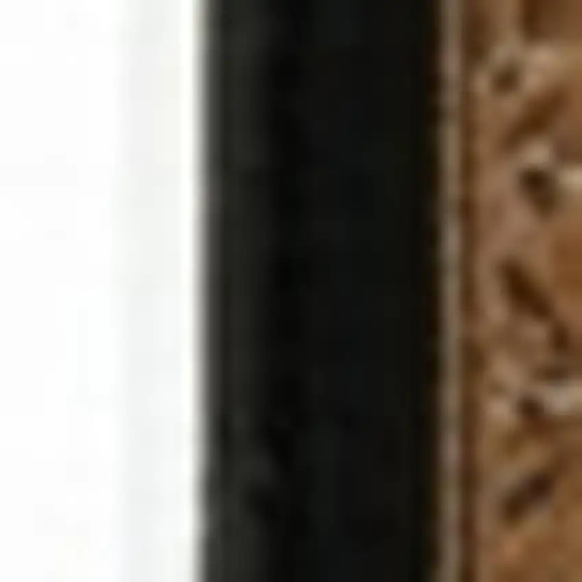 10' Black And Ivory Oriental Runner Rug Photo 2