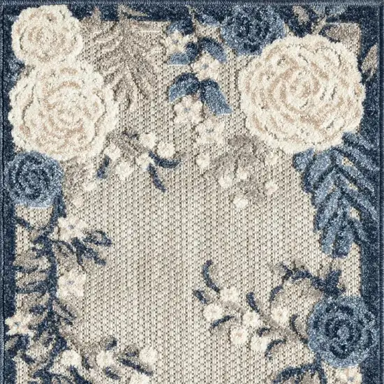 Black and Tan Medallion Distressed Non Skid Area Rug Photo 6