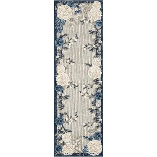 Black and Tan Medallion Distressed Non Skid Area Rug Photo 1