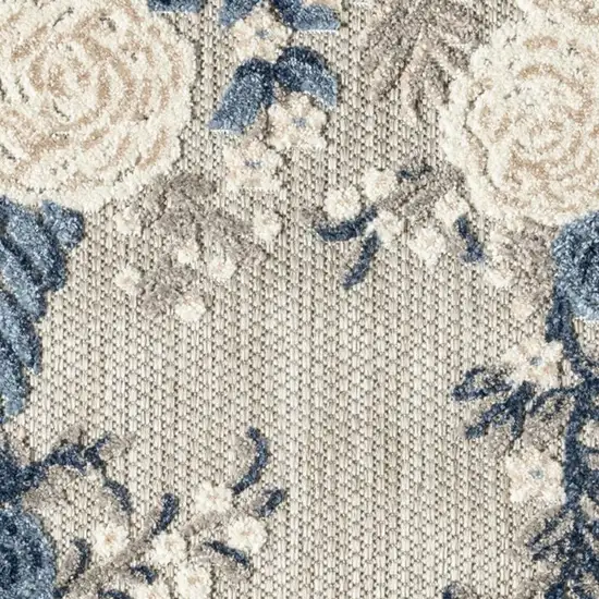 Black and Tan Medallion Distressed Non Skid Area Rug Photo 3