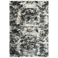 Photo of Black and White Abstract Area Rug