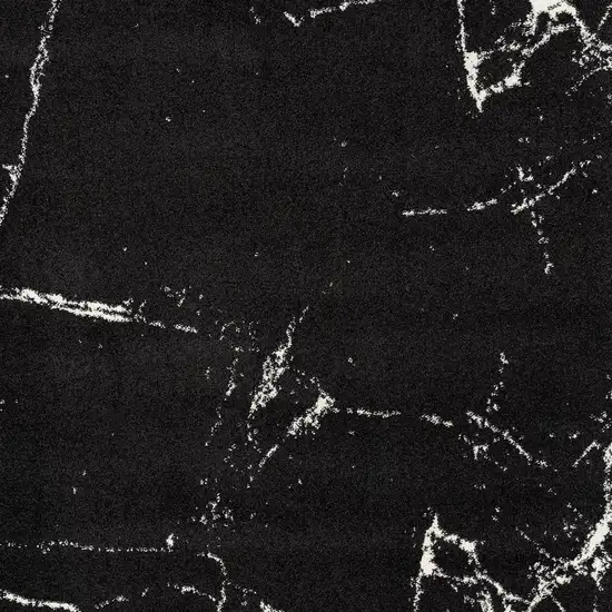 Black And White Abstract Breakage Area Rug Photo 4