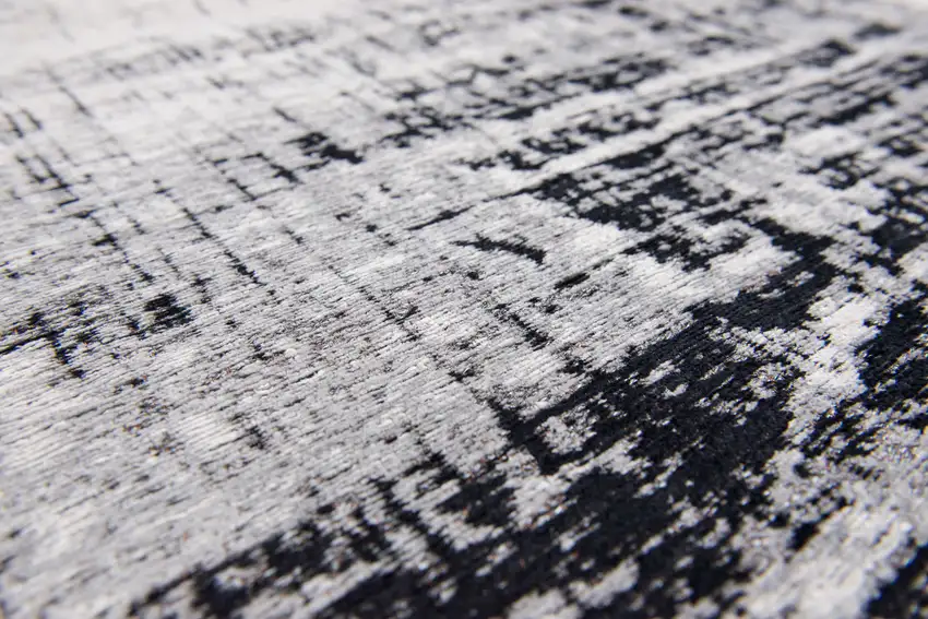 Black and White Abstract Non Skid Area Rug Photo 8