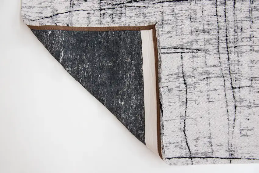 Black and White Abstract Non Skid Area Rug Photo 6