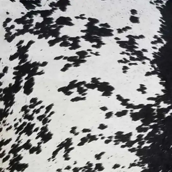 Black And White Cowhide Handmade Area Rug Photo 5