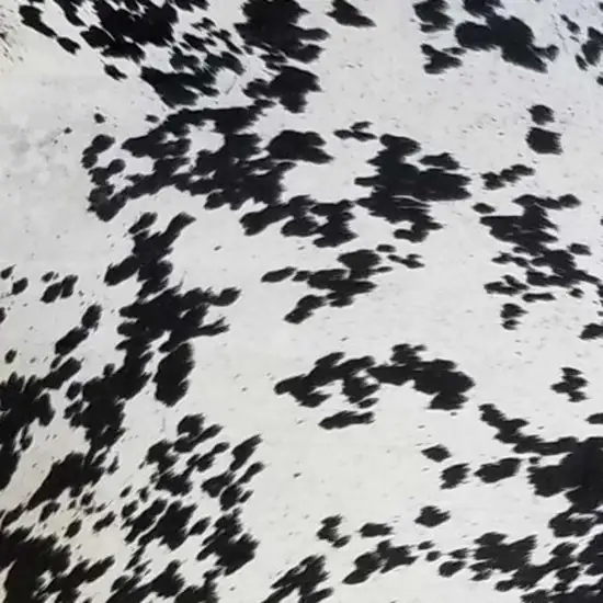 Black And White Cowhide Handmade Area Rug Photo 7