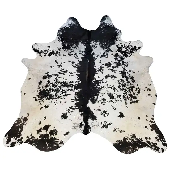 Black And White Cowhide Handmade Area Rug Photo 3