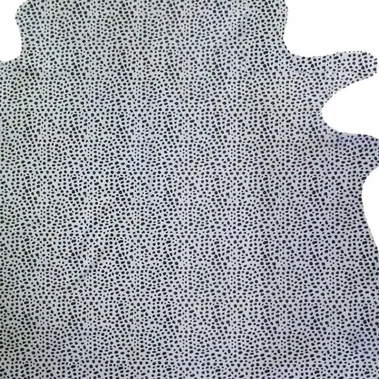 Black And White Cowhide Handmade Area Rug Photo 6