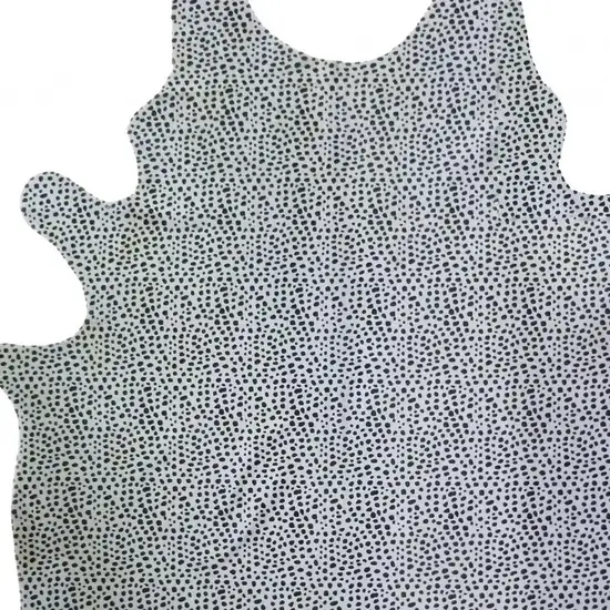Black And White Cowhide Handmade Area Rug Photo 4