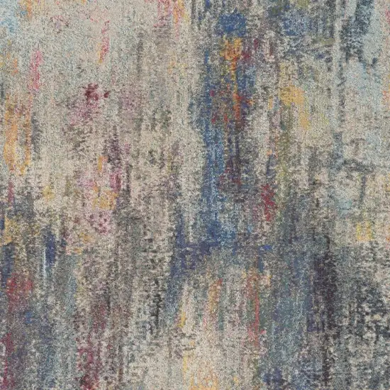 Blue Abstract Area Rug Photo 3