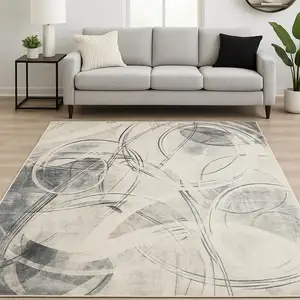 Photo of Blue Abstract Area Rug