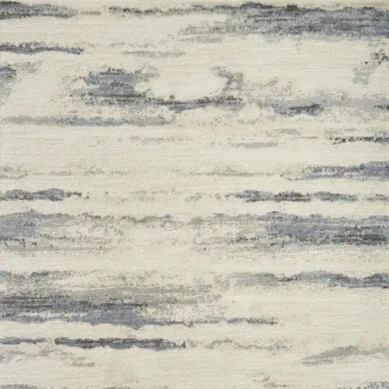 Blue Abstract Area Rug Photo 8