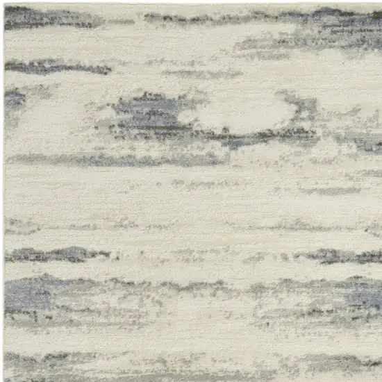 Blue Abstract Area Rug Photo 8