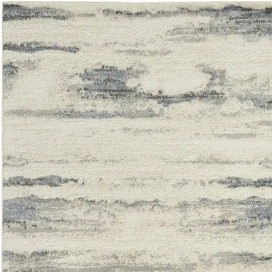 Blue Abstract Area Rug Photo 9