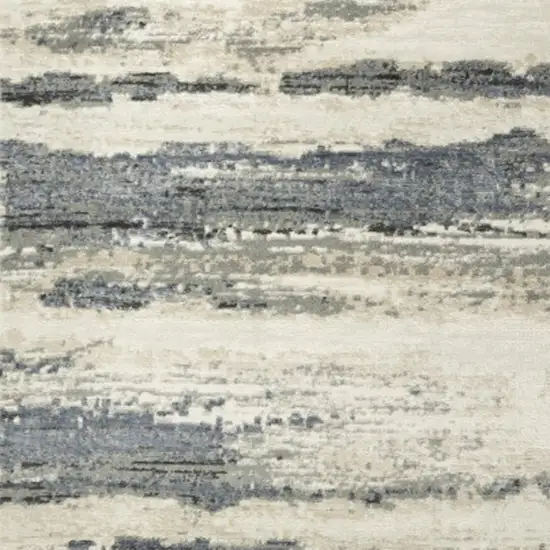 Blue Abstract Area Rug Photo 9