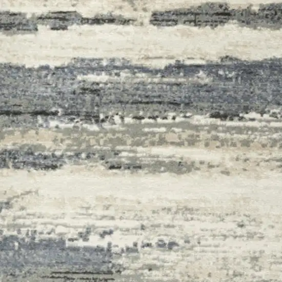 Blue Abstract Area Rug Photo 8