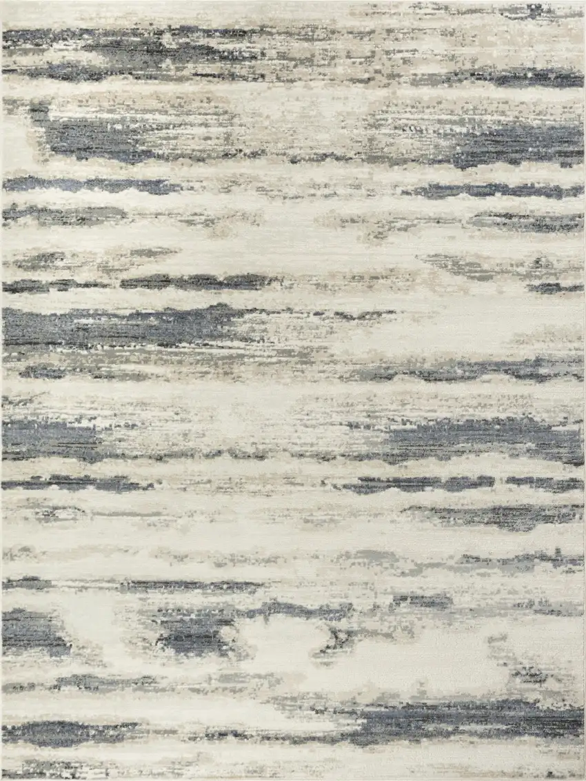 Blue Abstract Area Rug Photo 7
