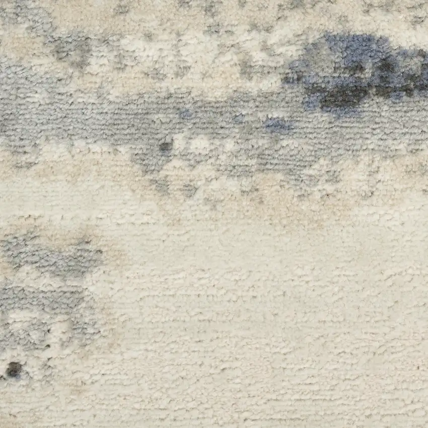 Blue Abstract Area Rug Photo 4
