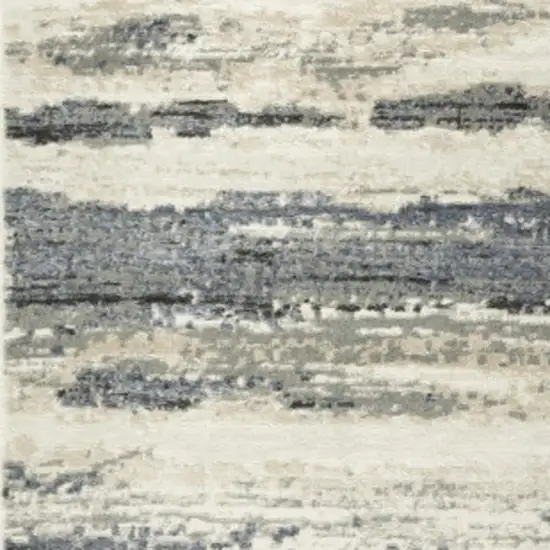 Blue Abstract Area Rug Photo 8