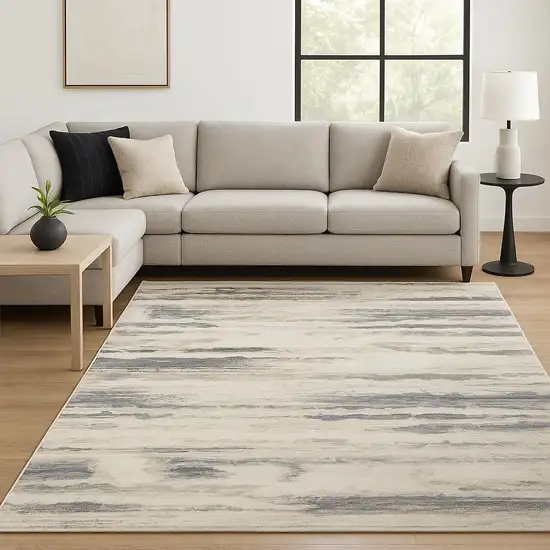 Blue Abstract Area Rug Photo 1