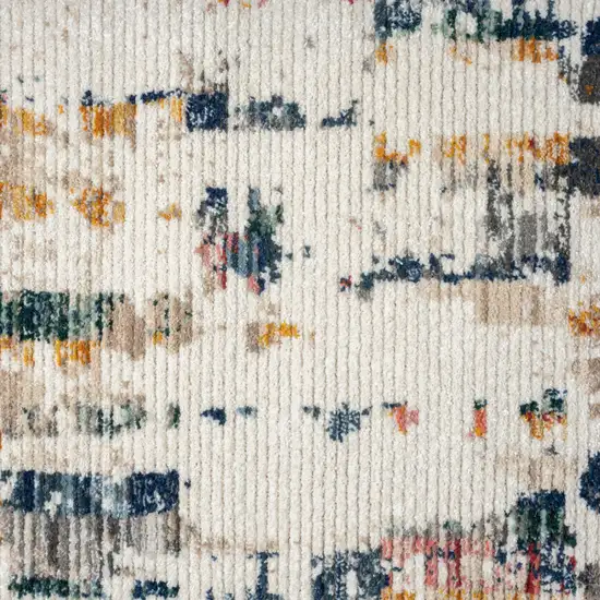 Blue Abstract Area Rug Photo 9