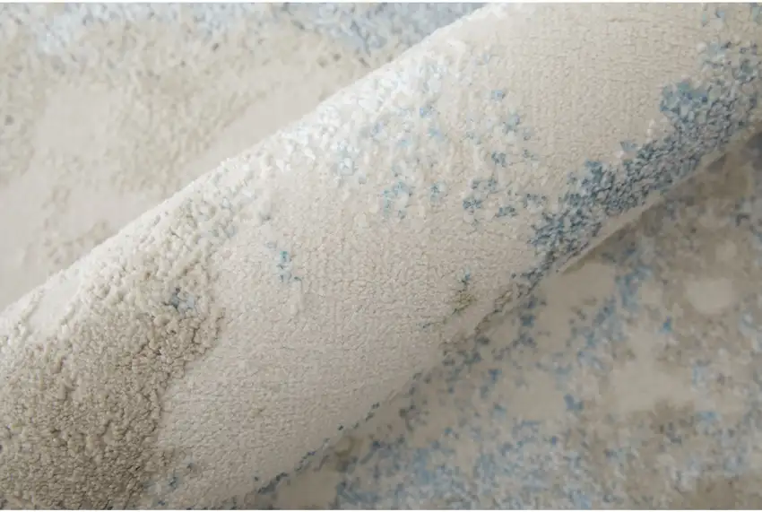 Blue Abstract Area Rug Photo 4