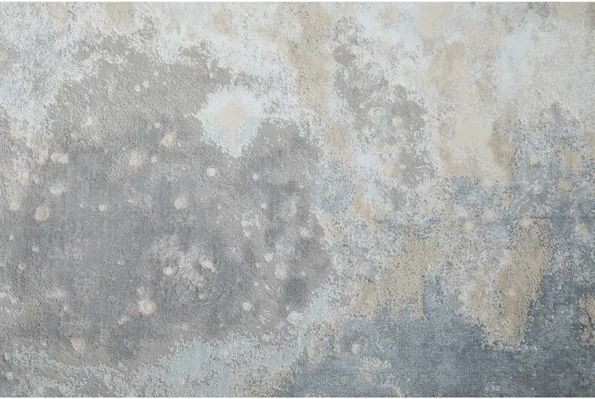 Blue Abstract Area Rug Photo 5