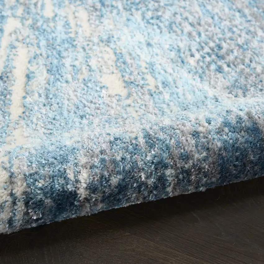 Blue Abstract Area Rug Photo 6