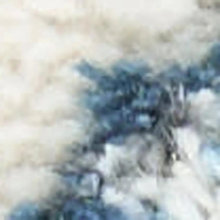 Blue Abstract Area Rug Photo 3