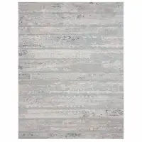 Photo of Blue Abstract Distressed Area Rug