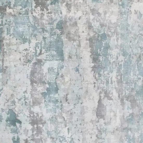 Blue Abstract Hand Loomed Area Rug Photo 3