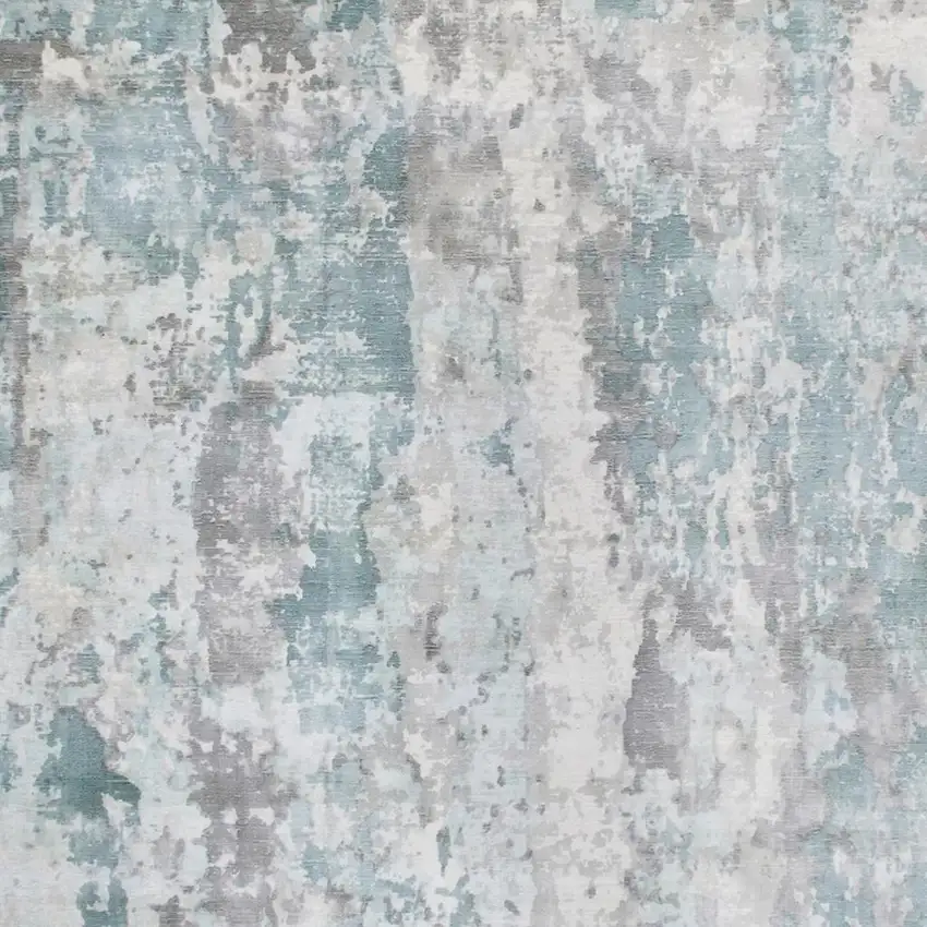 Blue Abstract Hand Loomed Area Rug Photo 3