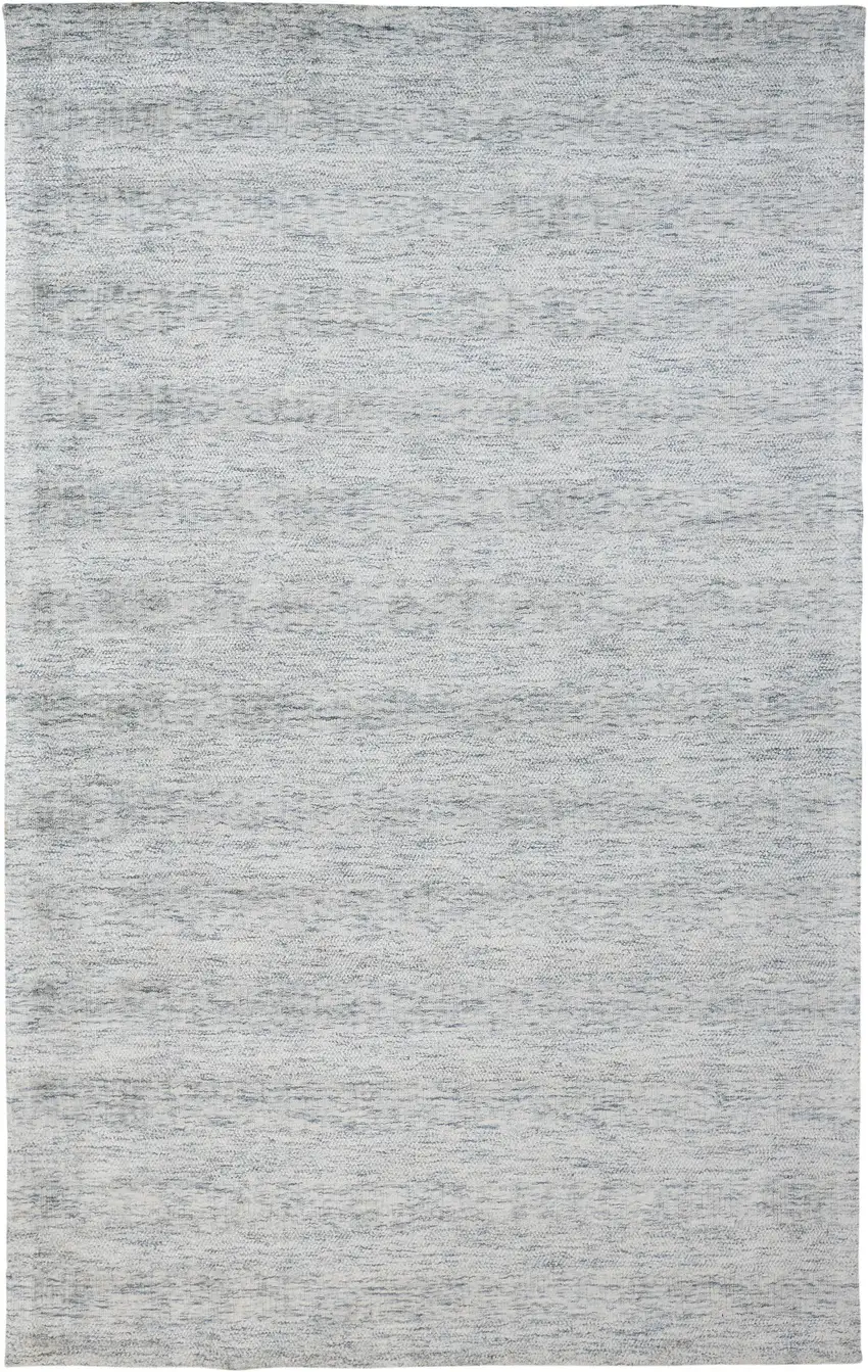 Blue Abstract Hand Woven Area Rug Photo 1