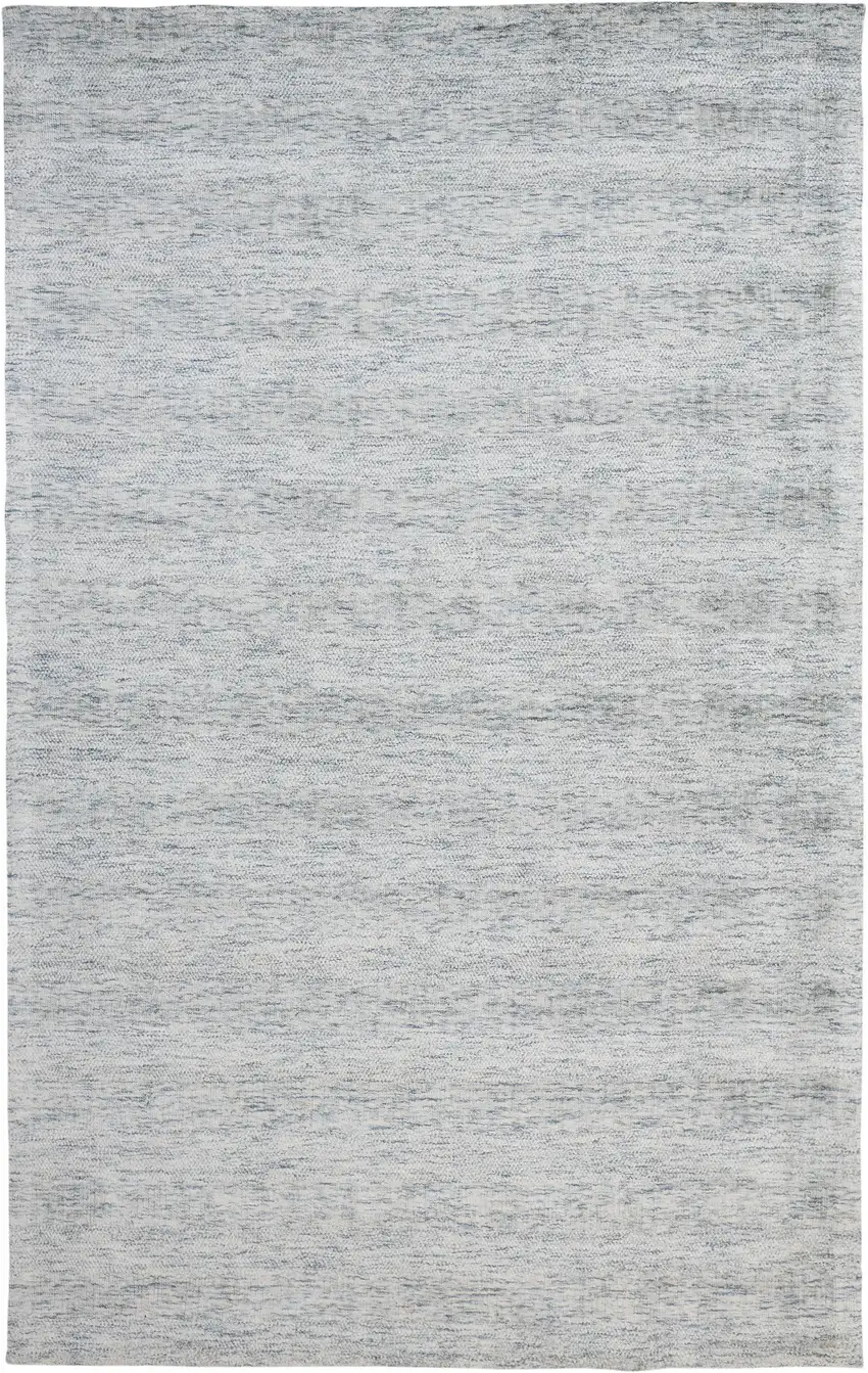 Blue Abstract Hand Woven Area Rug Photo 3