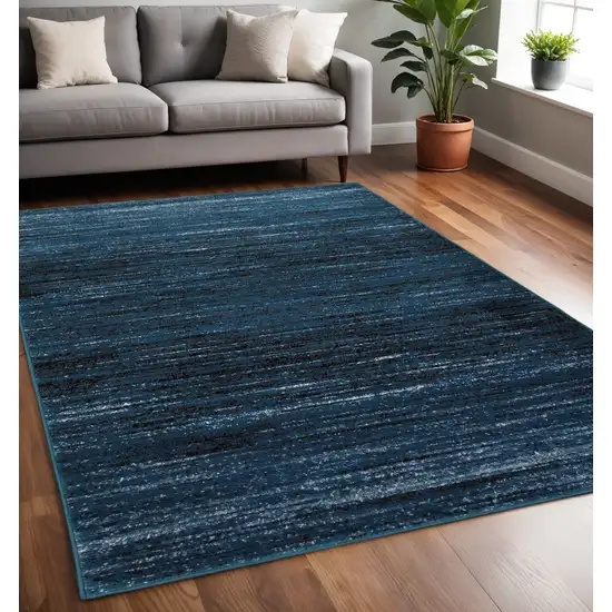 Blue Abstract Ocean Area Rug Photo 2