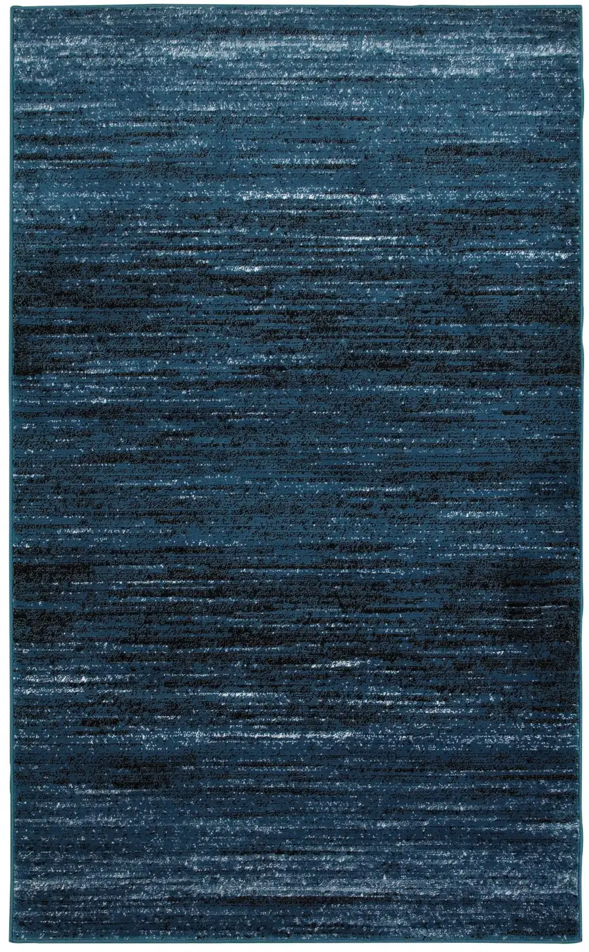 Blue Abstract Ocean Area Rug Photo 1