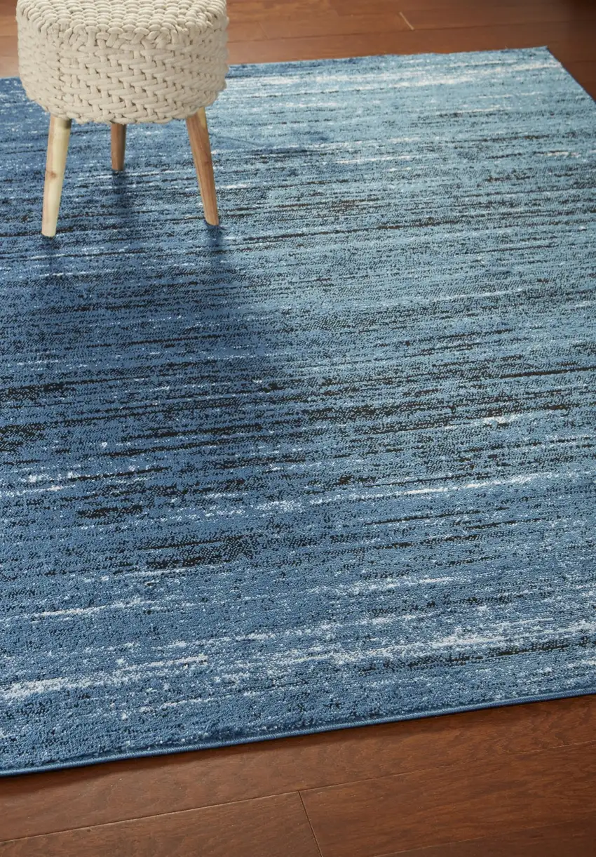Blue Abstract Ocean Area Rug Photo 8